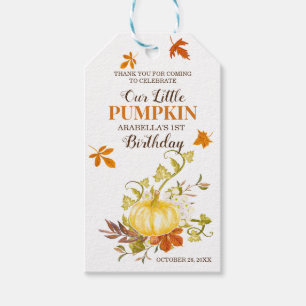 Rustic Fall Pumpkin TACK Presentetikett