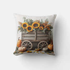 Rustic Fall Wagon Kudde
