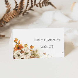 Rustic Fall Wedding Bordsnummer