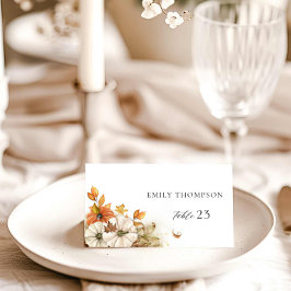 Rustic Fall Wedding Bordsnummer