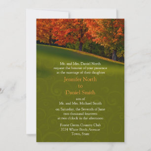 Rustic Fall Wedding-inbjudningar Inbjudningar