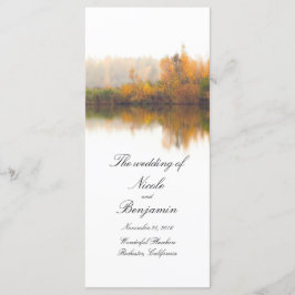 Rustic Fall Wedding-program Program