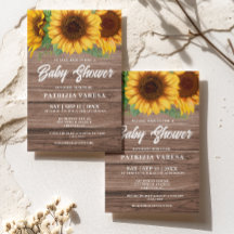 Rustic Fall Wooden Sunsun Baby Shower