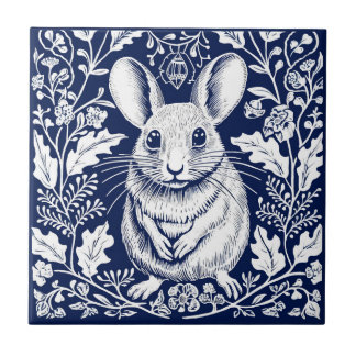 Rustic Fält Mouse Ceramic Kakelplatta