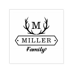 Rustic Family   PERSONLIG FRIMÄRKE Självfärgande Stämpel