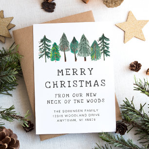 Rustic Family Photo God jul Flytta Meddelande