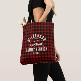 Rustic Family Reunion Cabin Retro Red Play Tygkasse