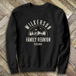 Rustic Family Reunion Cabin Skogen Retro T Shirt
