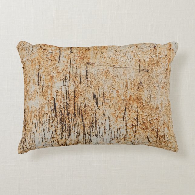 Rustic färg intertwine i korroderad metall struktu prydnadskudde (Framsidan)