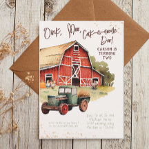 Rustic Farm Animal Tractor Boys Birthday