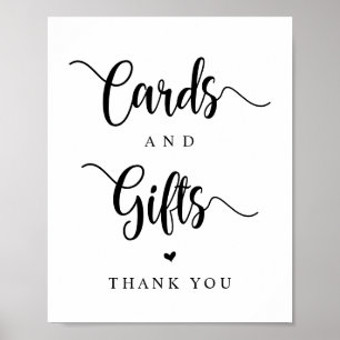Rustic Farm, Black font, Bröllopskort och Gifts Poster