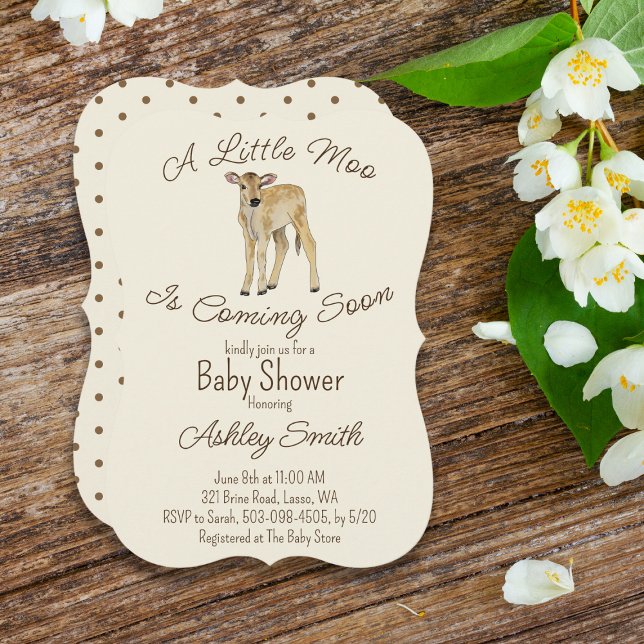 Rustic Farm Cow Calf Baby Shower (Skapare uppladdad)