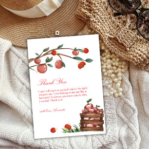 Rustic Farm Ladybug Apple Girl Shower Tack Kort