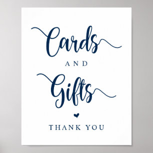 Rustic Farm, Navy Blue, Bröllopskort och Gifts Poster