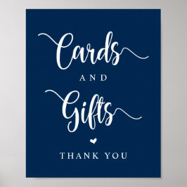 Rustic Farm, Navy Blue, Bröllopskort och Gifts Poster