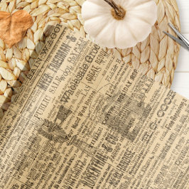 Rustic Farm Newspaper Wrapping Papper Presentpapper