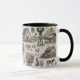 Rustic Farm Scene Mugg