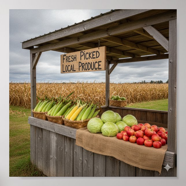 Rustic Farm-stativ Poster (Framsidan)