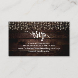 Rustic Farm Wood, String Ljus, OSA Response Encl Tilläggskort