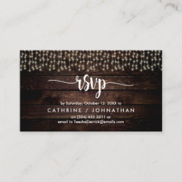 Rustic Farm Wood, String Ljus, OSA Response Tilläggskort