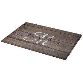 Rustic Farmhouse Barn Wood Monogram Namn Anpassnin
