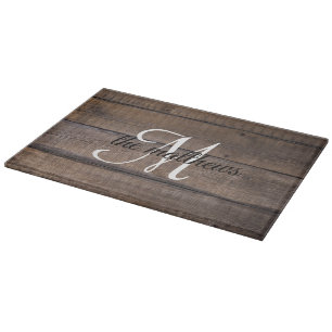 Rustic Farmhouse Barn Wood Monogram Namn Anpassnin