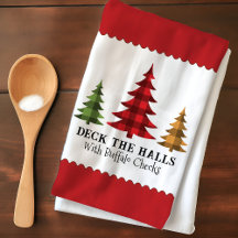 Rustic Farmhouse Buffalo Check Julgranar