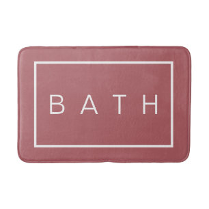 Rustic Farmhouse Chic Rosa ros Minimal Badrumsmatta