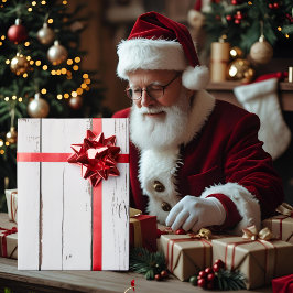 Rustic Farmhouse Distress Wood Presentpapper