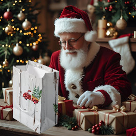 Rustic Farmhouse Distress Wood Red Lastbil