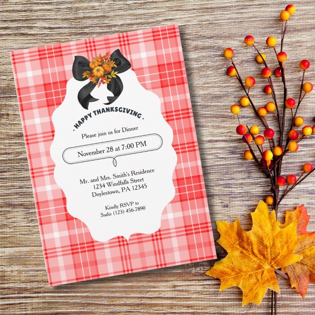 Rustic Farmhouse Fall Thanksgiving Party Play Inbjudningar (Skapare uppladdad)