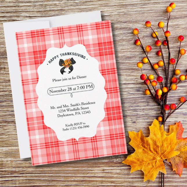 Rustic Farmhouse Fall Thanksgiving Party Play Inbjudningar (Skapare uppladdad)