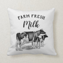 Rustic Farmhouse Farm Fresh Mjölk Cow Calf
