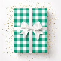 Rustic Farmhouse Grönt Checked Gingham Mönster
