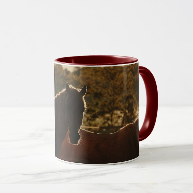 Rustic Farmhouse Horse Mug Mugg (Framsida höger)