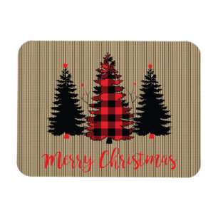 Rustic Farmhouse Julgran Trio Magnet