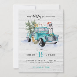 Rustic Farmhouse Lastbil | Juldagen Julfest Inbjudningar