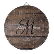 Rustic Farmhouse Monogram Script-familjen Namn