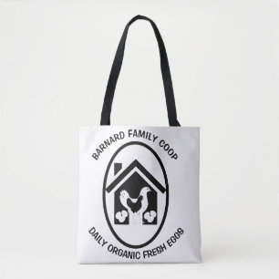 Rustic Farmhouse Organic Fresh Eggs Chicken Gift Tygkasse
