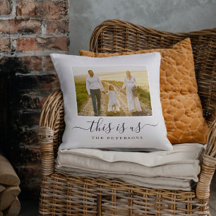 Rustic Farmhouse Personlig Photo Dekorativ kudde