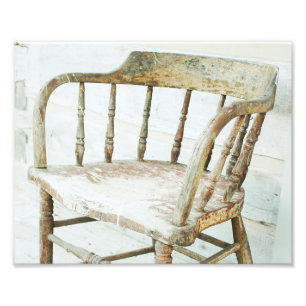 Rustic Farmhouse Spindle-stol Fototryck