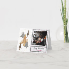 Rustic Farmhouse Stil Julgranar är uppvägd Helgkort