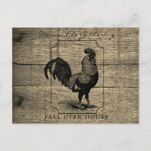 Rustic Farmhouse Tupp Barnwood Vykort