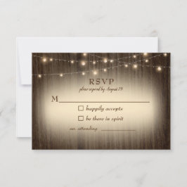 Rustic Farmhouse Twinkling Ljus Bröllop OSA