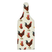 Rustic Farmhouse Watercolor Tupp Chicken