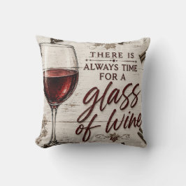 Rustic Farmhouse Wine Lover Gift Kudde