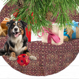 Rustic Farmhouse Woolen Carpet Mönster jul Julgransmatta Borstad Polyester