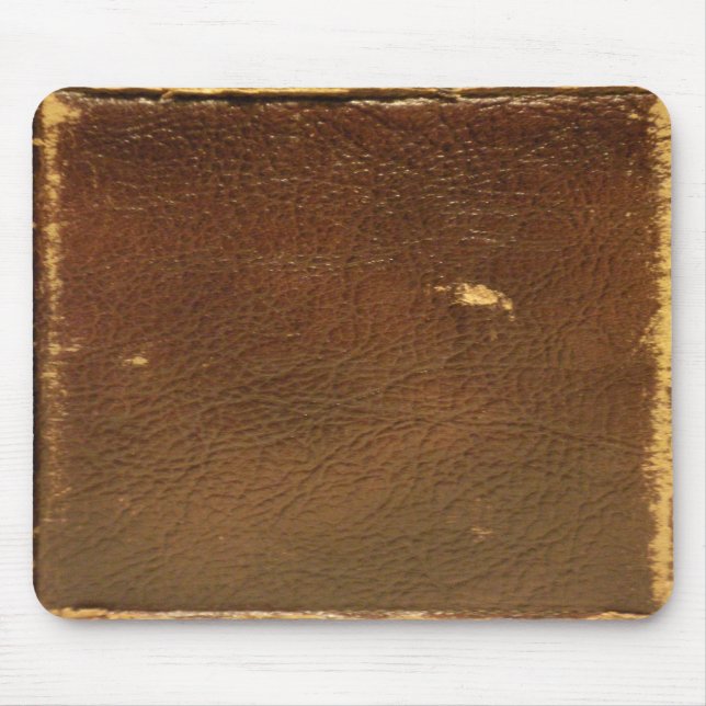 Rustic Faux Brown Leather Musmatta (Framsidan)