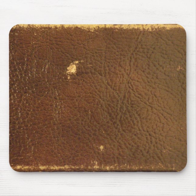 Rustic Faux Brown Leather Musmatta (Framsidan)