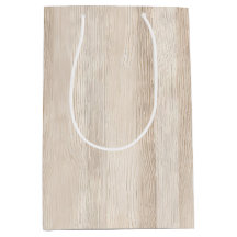 Rustic Faux Cream White Wood Bröllop